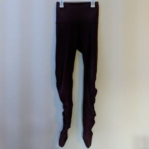 Lululemon yoga leggings, eggplant color